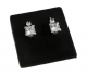 Zlaté náušnice s leukosafíry