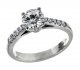 Zlatý prsten s brilianty 1,18 ct